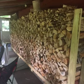 [Hearth.com] Got the seasoning racks set up and trying to get ahead!
