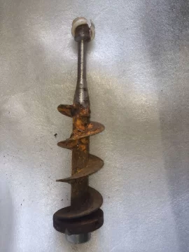 [Hearth.com] Pelpro Sticky and real rusty auger with dirty & torn auger bearings & frozen auger collar - fixed!