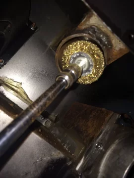 [Hearth.com] Pelpro Sticky and real rusty auger with dirty & torn auger bearings & frozen auger collar - fixed!