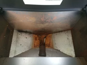 [Hearth.com] Pelpro Sticky and real rusty auger with dirty & torn auger bearings & frozen auger collar - fixed!