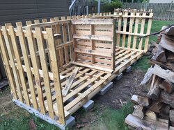 Built a woodshed over the weekend