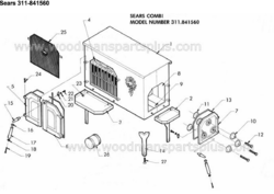 Sears & Roebuck Combination Fireplace/Airtight Wood Heater