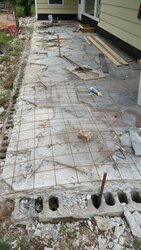 Concrete patio rebar design question