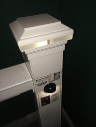 Front Steps Railing Post Cap motion sensing Low Voltage LED Accent Lights for dark days of fall?