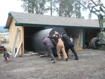 [Hearth.com] Shipping Container for boiler shed?