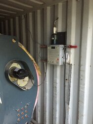 Shipping Container for boiler shed?