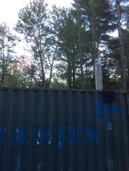 Shipping Container for boiler shed?