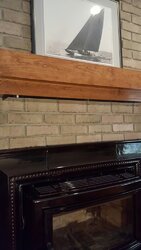 Stainless Steel heat shield for Mantel