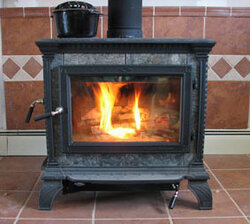 CLEANING STOVE AND FIREPLACE GLASS