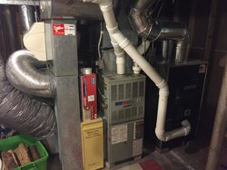 New Member, Install pics of furnace and wood chute