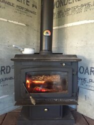 Wood stove not getting over 150 degrees