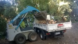 Moving house - had to move a lot of firewood.