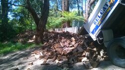 Moving house - had to move a lot of firewood.