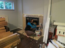 installation of our new heat n glo northstar fireplace - with pics