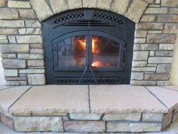 installation of our new heat n glo northstar fireplace - with pics