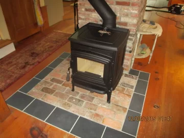[Hearth.com] new stove coming, enlarged my hearth