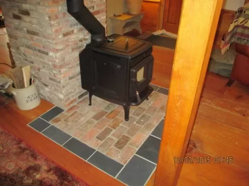 [Hearth.com] new stove coming, enlarged my hearth
