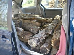 Hauling logs in a minivan... ?