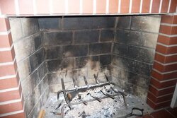 Removing fireplace backing bricks