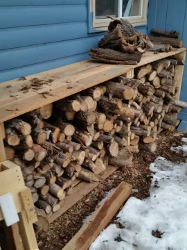 [Hearth.com] Wood Piled Against House