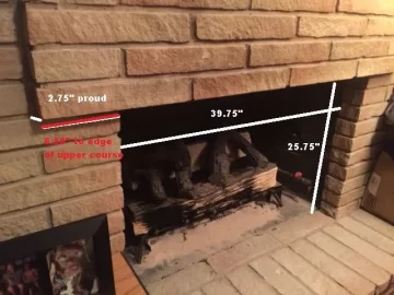 [Hearth.com] Installation over non-flush brick face
