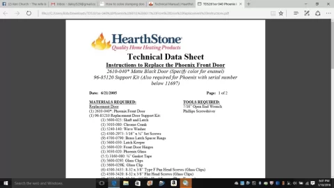 [Hearth.com] How to solve slumping door problem, not sealing