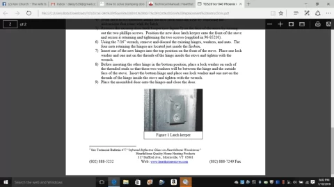 [Hearth.com] How to solve slumping door problem, not sealing