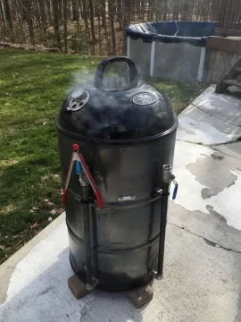 Ugly drum smoker!