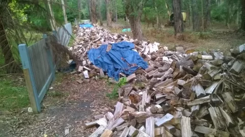 [Hearth.com] Moved house - had to move a 'bit' of firewood...... pics..