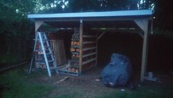 the new wood shed!!!!