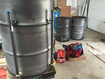 Ugly drum smoker!