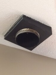 Advice for removing support box from finished ceiling.
