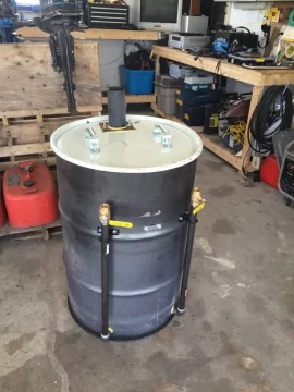 Ugly drum smoker!