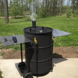 Ugly drum smoker!