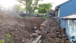Boulder Retaining Wall Project