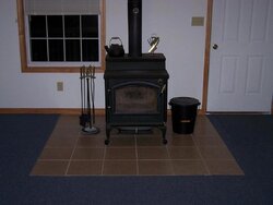 basement finished with a hearth for the Quad 5700