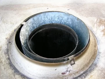 [Hearth.com] prefab / factory built liner adapter for top of chase