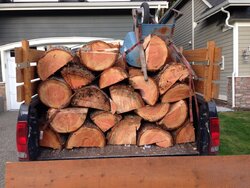 We all like pics, another doug fir load from an urban lot.