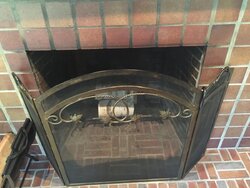 Wood stove insert with large surround