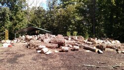 Getting woodpile ready for first year with OWB