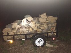 How much wood I can put in 2000 lb. rated trailer