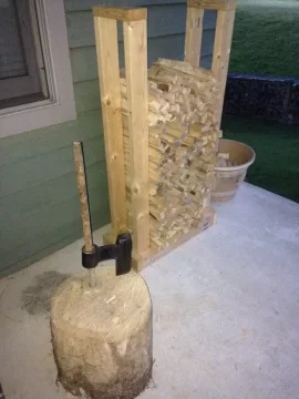 [Hearth.com] Splitting some kindling
