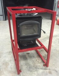 Wood Stove in Garage