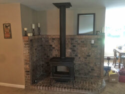Replacing wood stove may have too small of hearth