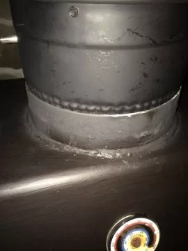 [Hearth.com] Grandma bear smoking into the house...