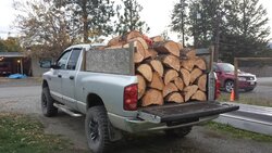 Weight of full truck bed