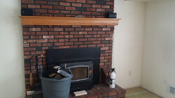 Remodeled my fireplace/insert!