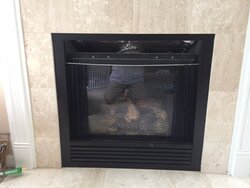 Zero clearance wood fireplace