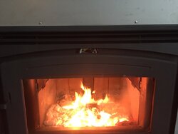 Thermometer placement on PE FP30 ZC fireplace