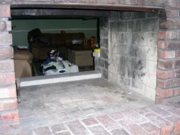 [Hearth.com] Equinox or Mansfield in Double sided enclosure? Pics attached